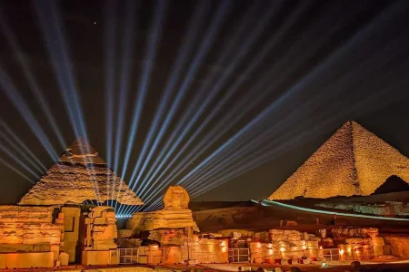 ESPECTÁCULO DE SONIDO Y LUZ EN LAS PIRÁMIDE
